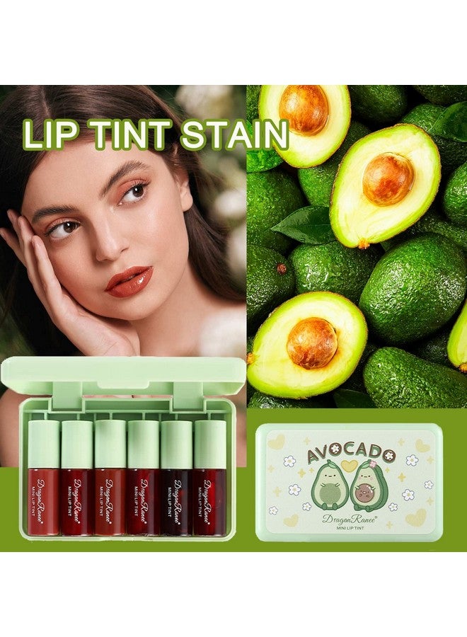 MinFei 6 Colors Lip Tint Stain Set,Korean Velvet Water Lip Tint,Natural Lip and Cheek Tint, Long lasting Non-Stick Cup Waterproof Lip Tint Makeup  - Image 3