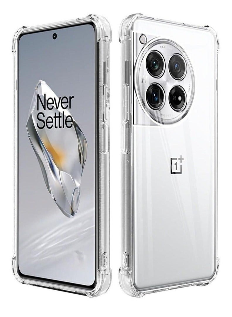 ELTRAZONE ELTRAZONE Compatible Case for OnePlus 12 – Thin TPU Cover with Camera Protection & Anti-Scratch Slim Fit Flexible Phone Case for OnePlus 12 5G (Clear)