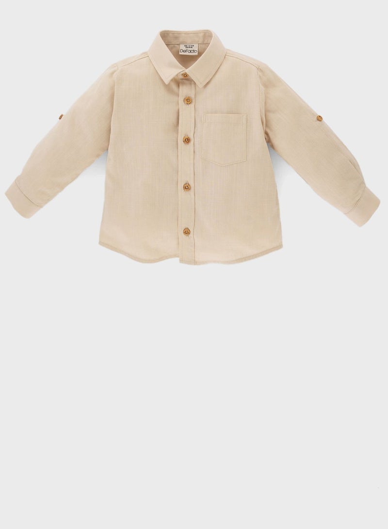 DeFacto Babyboy Regular Comfort Fit Long Sleeve Shirt  - Image 1