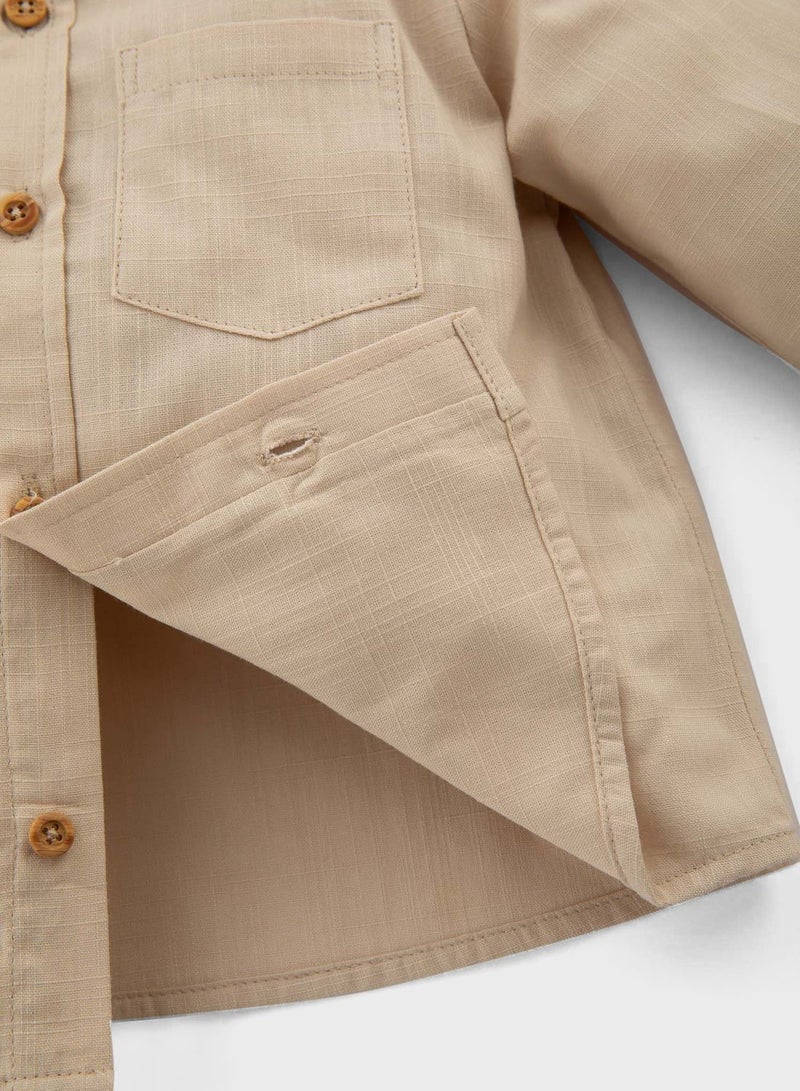 DeFacto Babyboy Regular Comfort Fit Long Sleeve Shirt  - Image 5