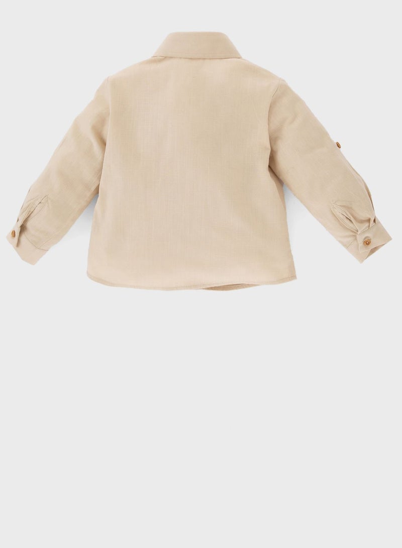 DeFacto Babyboy Regular Comfort Fit Long Sleeve Shirt  - Image 2