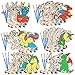 SCS Direct Kids Wood Painting Craft Kit 20 Pack Easter Basket Stuffers Arts Crafts Gifts for Kids Unicorns Dragons Painting Set wBrush Paint Great for Classrooms Birthday Party Favors Goodie Bags - Image 3