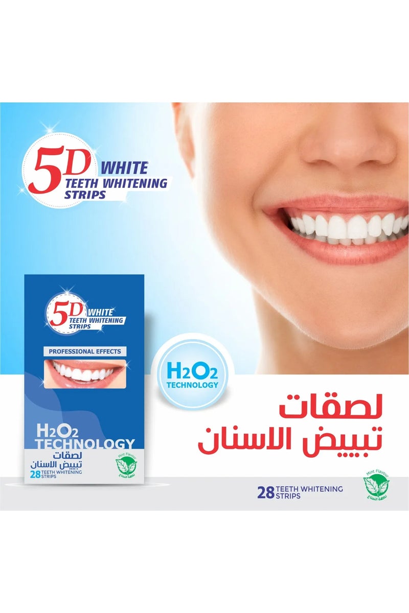 5D WHITE TEETH WHITE STRIPS 28PCS