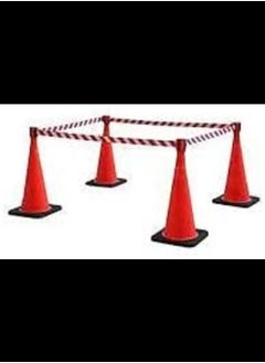 ABBASALI Safety Cone 100cm With Warning Tape  - Image 2