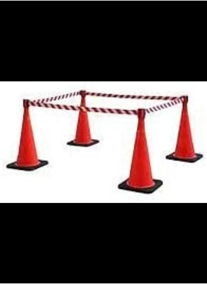 ABBASALI - Safety Cone 100cm With Warning Tape - Image 1
