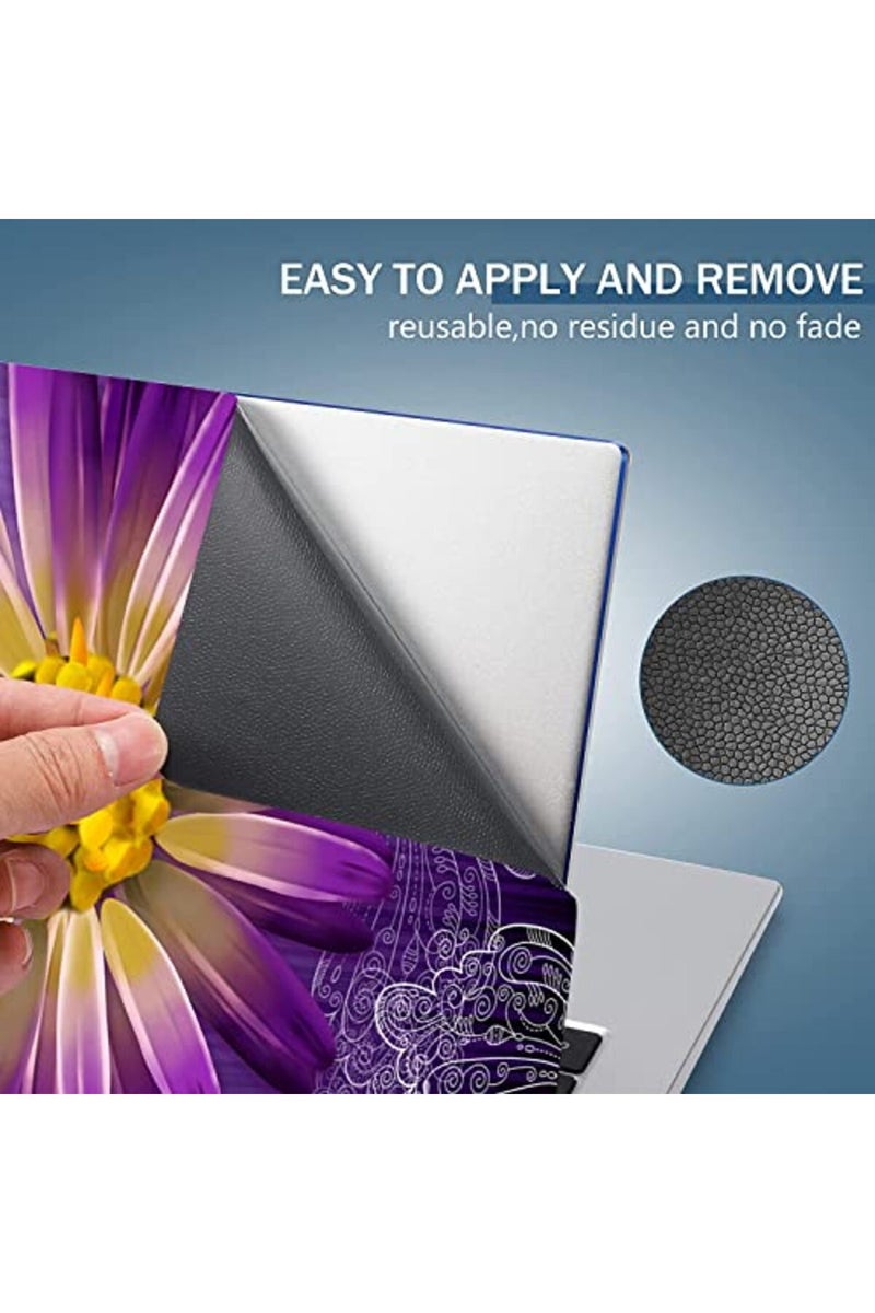 AORTDES Personalized Laptop Skin Sticker 13.3 14 15 15.4 15.6 Inches Universal Netbook Skin Sticker Reusable Notebook PC Art Protector, Butterfly & Daisy Flower - Image 4