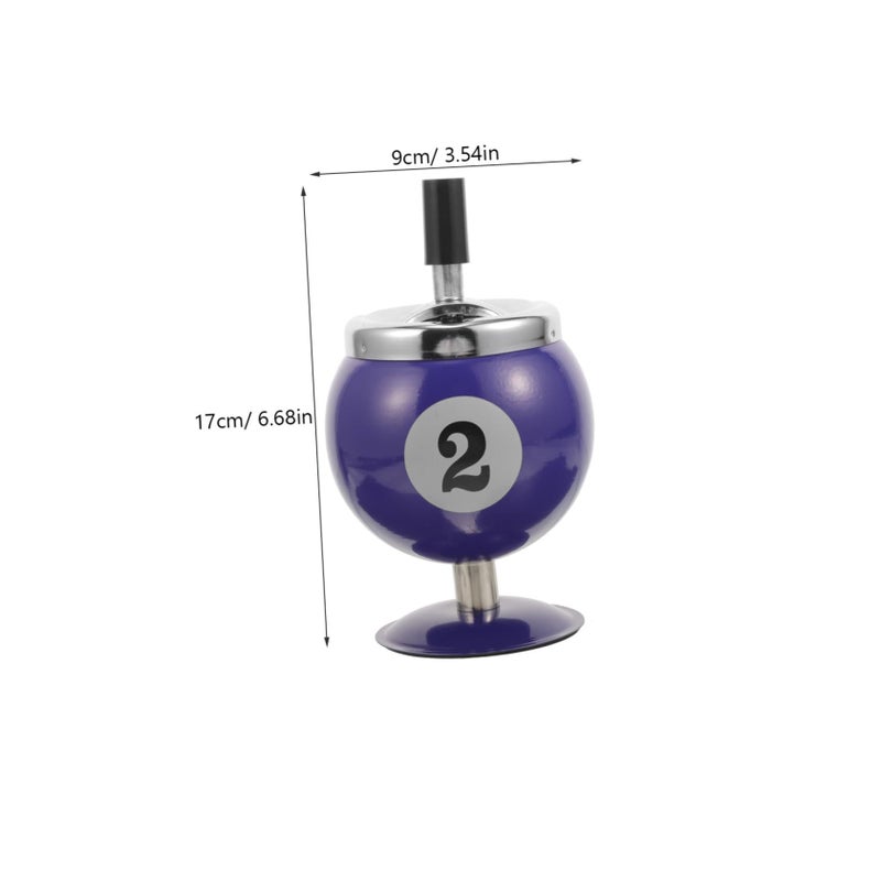 Metal Retro Windproof Ashtray With Smoke Extinguishing For Indoor Use - Image 3
