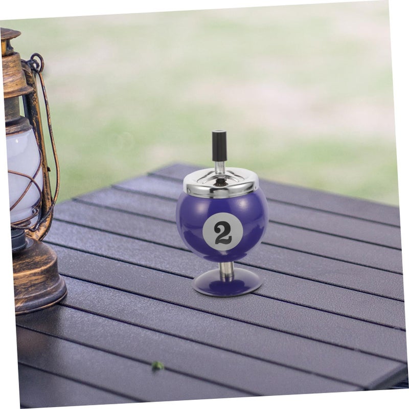 Metal Retro Windproof Ashtray With Smoke Extinguishing For Indoor Use - Image 4