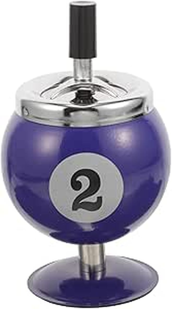 Metal Retro Windproof Ashtray With Smoke Extinguishing For Indoor Use - Image 1