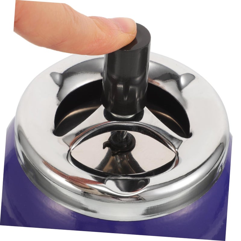 Metal Retro Windproof Ashtray With Smoke Extinguishing For Indoor Use - Image 5