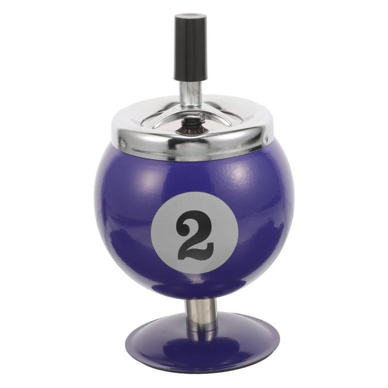 Metal Retro Windproof Ashtray With Smoke Extinguishing For Indoor Use - Image 2