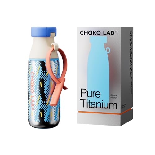 CHAKO LAB Insulated Ti Water Bottle with Two Strap Sunny - Image 1