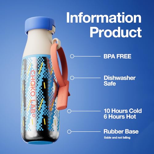 CHAKO LAB Insulated Ti Water Bottle with Two Strap Sunny - Image 3