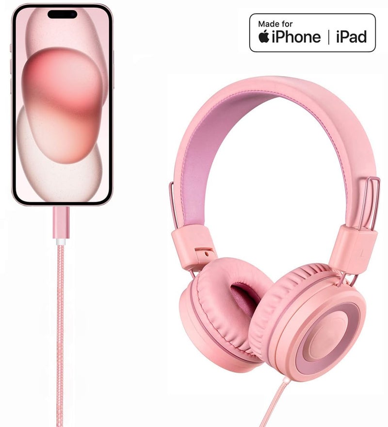 Wahbite USB-C to 3.5mm Aux Audio Cable, Apple MFi Certified Car Stereo Cord for iPhone 15 16 17 Series, iPad Pro, MacBook, Samsung Galaxy S 25 S24 S23 S22 Note 20, Pixel 5 6 7 8 9 (Pink) - Image 2