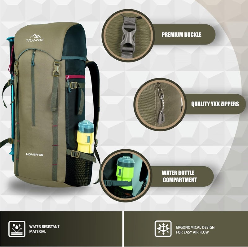 TRAWOC HOVER 50L Travel Backpack - Image 2
