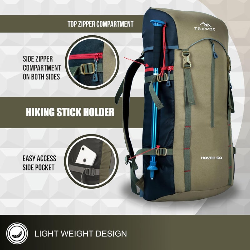 TRAWOC HOVER 50L Travel Backpack - Image 4