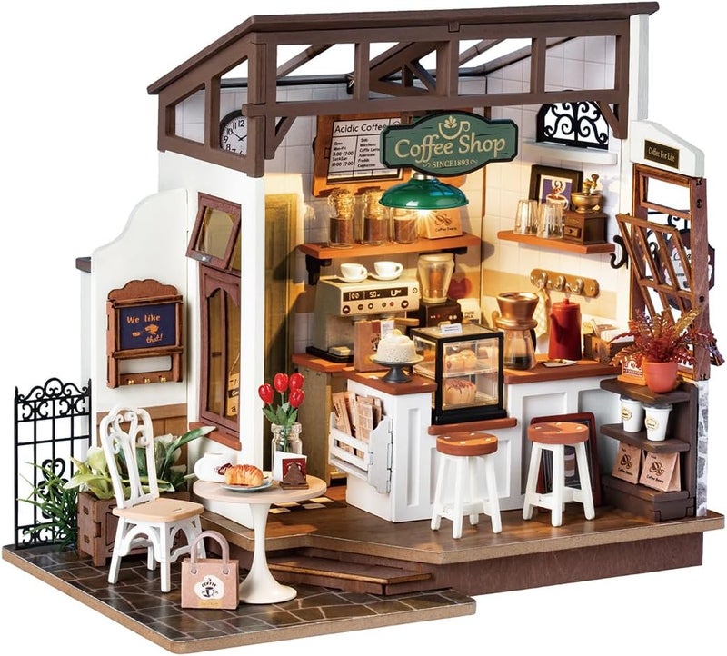 RoWood ROKOR Miniature Coffee Shop House Kit - Image 1