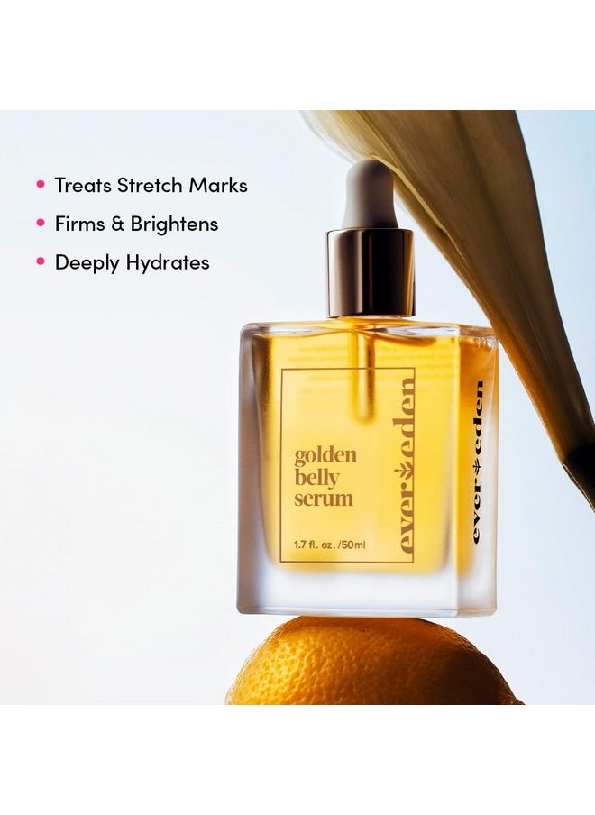 Evereden Evereden Golden Belly Serum, 1.7 fl oz. | Clean & Vegan Women's Belly Oil for Pregnancy and Postpartum | Clean Maternity Skincare | Non-Toxic Stretch Mark Oil  - Image 2
