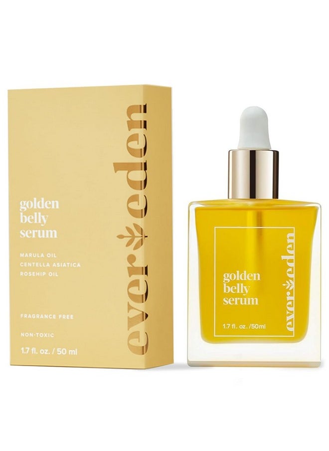 Evereden Evereden Golden Belly Serum, 1.7 fl oz. | Clean & Vegan Women's Belly Oil for Pregnancy and Postpartum | Clean Maternity Skincare | Non-Toxic Stretch Mark Oil  - Image 1