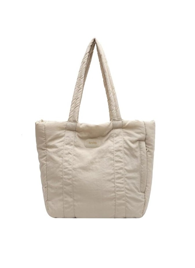 Juoxeepy - Tote Bag Puffy Purse for Women Lightweight Nylon Shoulder Bag Padding Handbag - Image 1