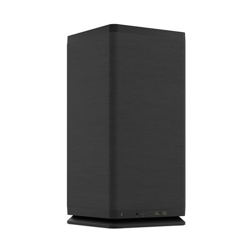 Fractal Design Mood Black PC Case - Sleek Fabric Design, 180mm Top Fan, Conceals 325mm Graphics Card, m-ITX Motherboard Compatible, Easy Access Build, Efficient Cooling - Image 1