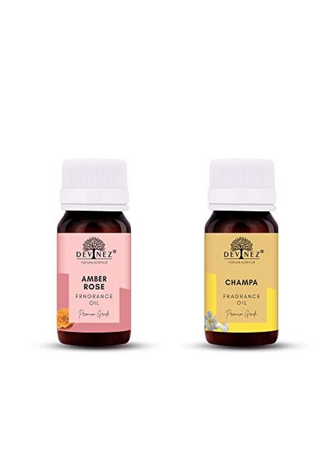 Devinez Amber Rose Champa Aroma Oil for Diffuser;Ultrasonic Aroma Diffuser;Tealight Diffuser;Reed Diffuser 30ml Each - Image 1