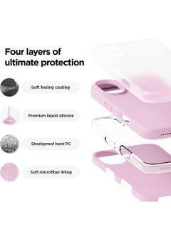 X-level iPhone 16 Liquid Silicone Case Cover,Full Body Protection, Shockproof, Slim, Anti-Scratch Soft Microfiber Lining,Slim Protective Back Cover with Comfortable Hold Touch Feeling and Anti-fingerprint  - Image 2