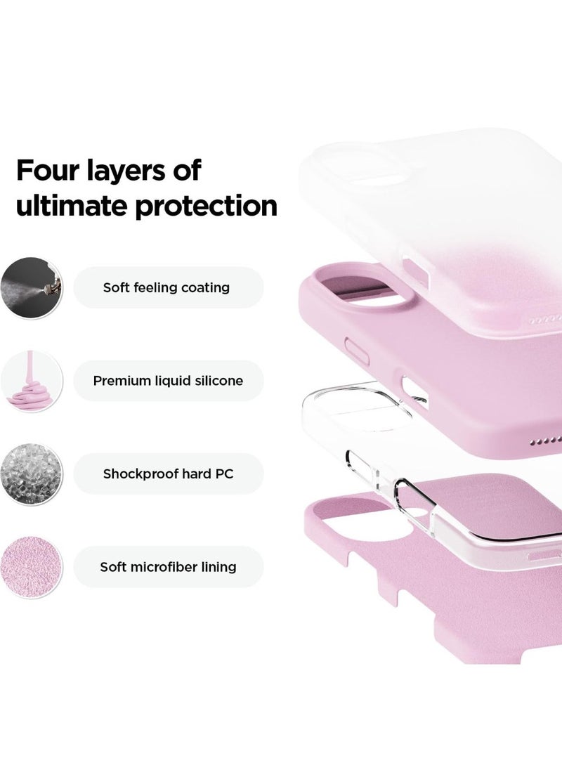 X-level iPhone 16 Liquid Silicone Case Cover,Full Body Protection, Shockproof, Slim, Anti-Scratch Soft Microfiber Lining,Slim Protective Back Cover with Comfortable Hold Touch Feeling and Anti-fingerprint  - Image 2