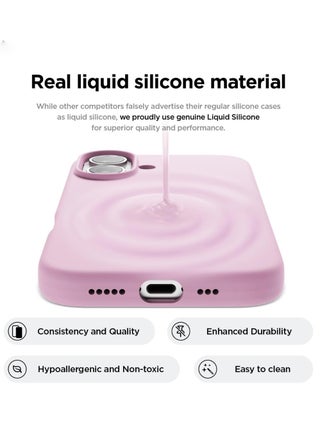 iPhone 16 Liquid Silicone Case Cover,Full Body Protection, Shockproof, Slim, Anti-Scratch Soft Microfiber Lining,Slim Protective Back Cover with Comfortable Hold Touch Feeling and Anti-fingerprint - view 4