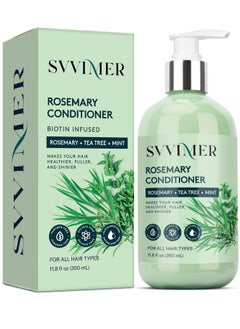 Svvimer Rosemary Hair Growth Conditioner: Thickening Moisturizing Product with Biotin for Women Men - for Damaged Dry Thinning Hair 11.8 fl.oz  - Image 1