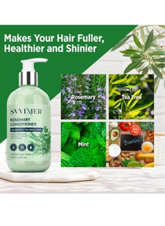 Svvimer Rosemary Hair Growth Conditioner: Thickening Moisturizing Product with Biotin for Women Men - for Damaged Dry Thinning Hair 11.8 fl.oz  - Image 4