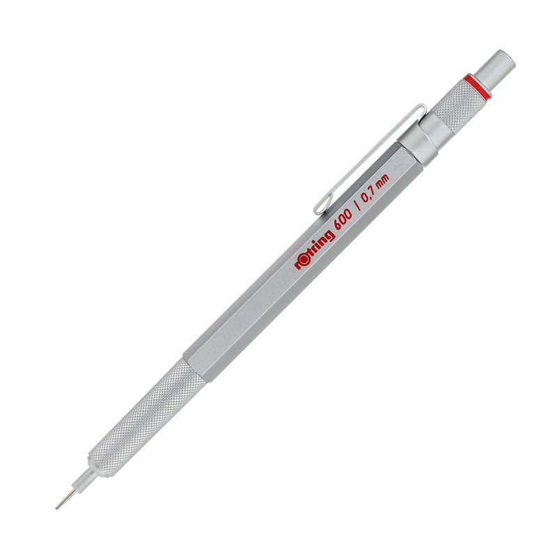 Rotring 600 Mechanical Pencil 0.7 mm Silver - Image 1