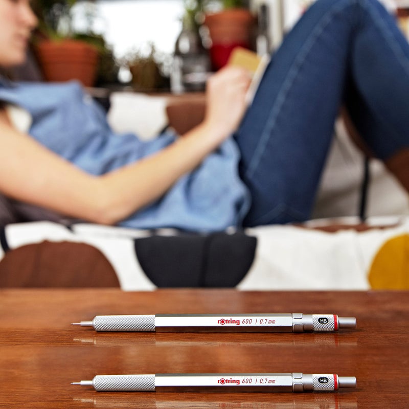 Rotring 600 Mechanical Pencil 0.7 mm Silver - Image 4