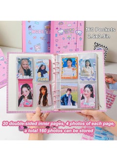 SYOSI A5 Binder Kpop Photocard Album with 20 Pcs Inner 3 Inch Photo Album Sleeves in Loose Leaf Refillable 6 Rings Binder Cover Photocard Holder Book for Picture Cards Storage  - Image 4