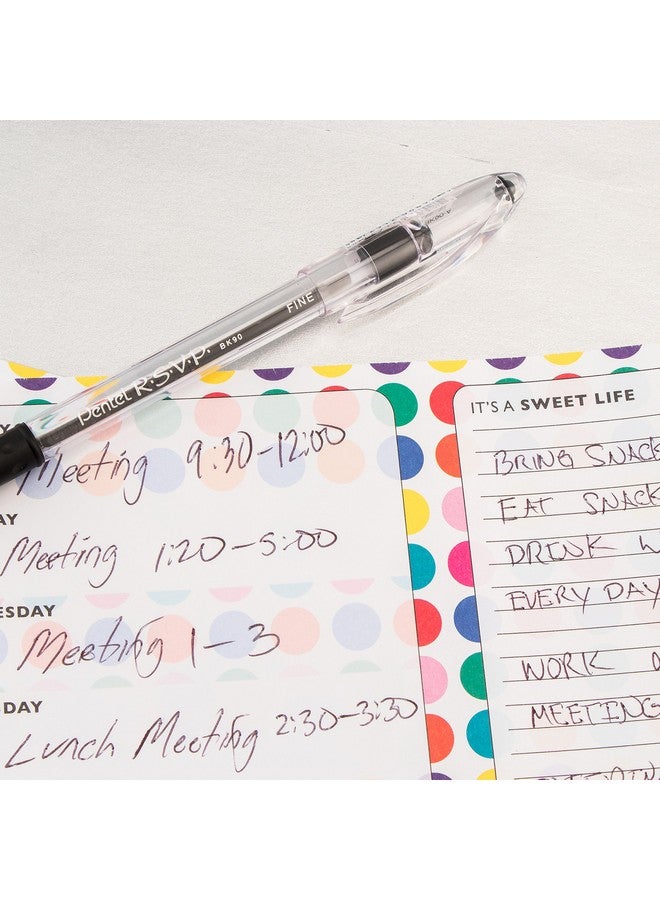 Pentel R.S.V.P. Ballpoint Pen, Fine Line, Red Ink, 5 Pack (Bk90Bp5B) - Image 5