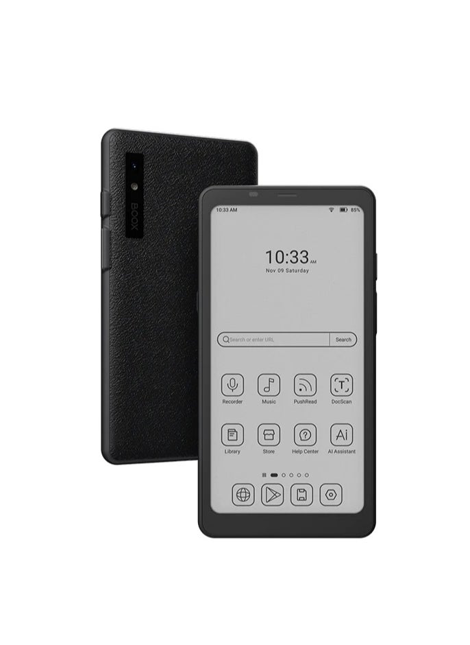BOOX - BOOX Palma2 6GB+128GB Mobile ePaper With Octa-Core + BSR GPU, Front Light,16MP Rear Camera, w/o sim, Black - Image 1
