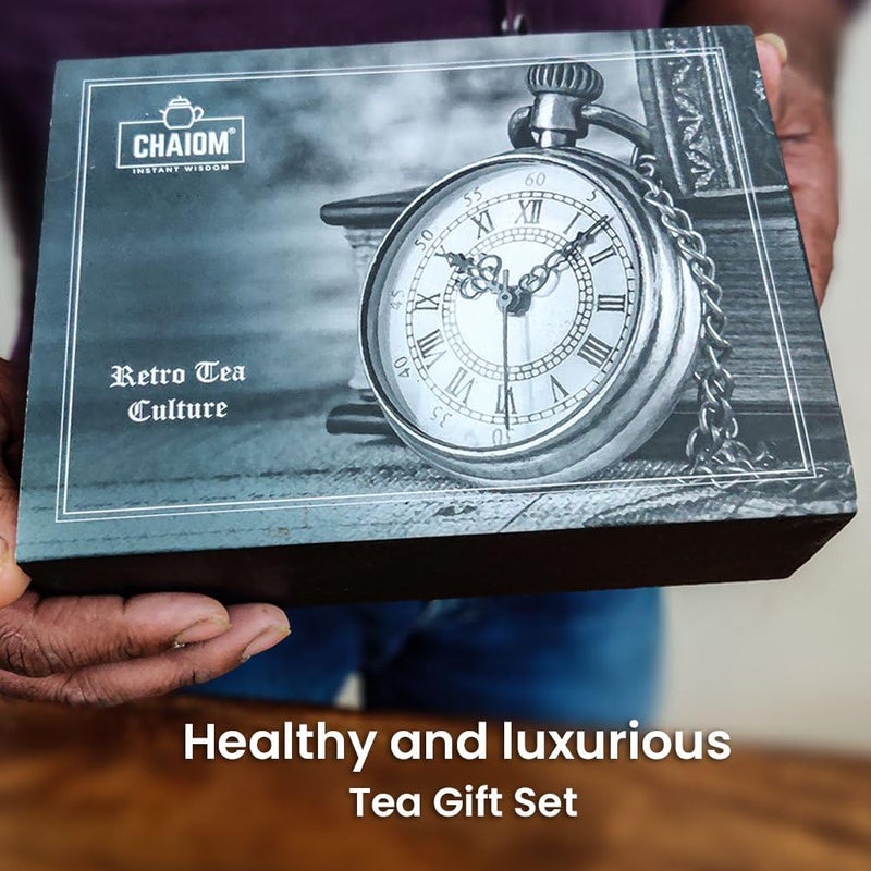Chaiom - Retro Tea Culture 420g | Tea Gift boxes Combo 3 Exclusive Pack Of Darjeeling Tea, Assam Tea, English Breakfast Tea | Traditional chai tea | 60 Cup Tea - Image 2