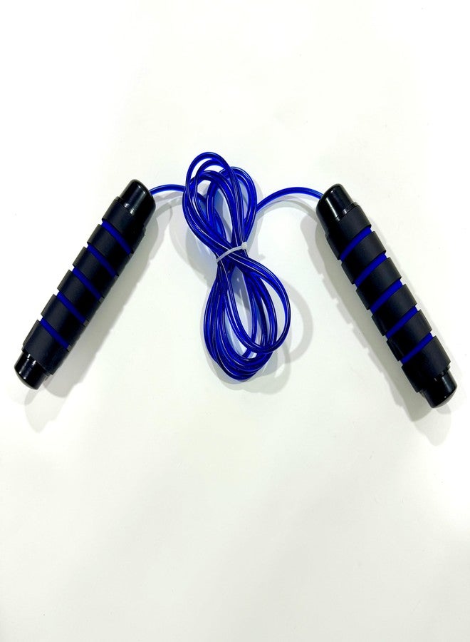 Tennex Jump Rope T-444 Blue for Men and Women | Adjustable Skipping Rope | Foam Handle - Image 2