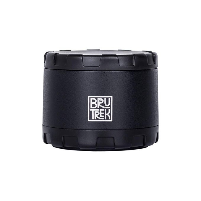 CARGO CAN STAINLESS STEEL STORAGE CONTAINER MAGNETIC BOTTOM AIRSCAPE INNER LID KEEPS GROUNDS FRESH ON THE GO STORE HERBS COFFEE SPICES TEA AND MORE OBSIDIAN BLACK 4 FLOZ