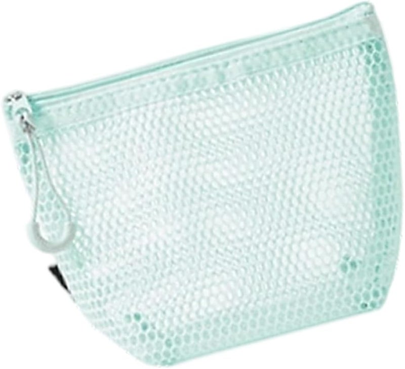 Large Capacity Green Triangular Storage Bag for Makeup Toiletries Nylon Organizer - Image 5