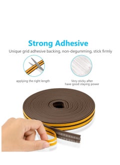 Plan A Weather Stripping, 9mm x 4mm Self Adhesive Foam Type E Seal Strip Seal Strip Anti-Collision Soundproof Ideal for Doors and Windows to Improve Insulation and Protection (3)  - Image 3