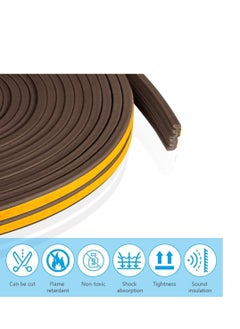 Plan A Weather Stripping, 9mm x 4mm Self Adhesive Foam Type E Seal Strip Seal Strip Anti-Collision Soundproof Ideal for Doors and Windows to Improve Insulation and Protection (3)  - Image 4
