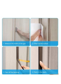 Plan A Weather Stripping, 9mm x 4mm Self Adhesive Foam Type E Seal Strip Seal Strip Anti-Collision Soundproof Ideal for Doors and Windows to Improve Insulation and Protection (3)  - Image 5