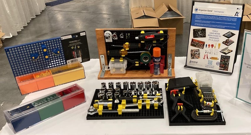 Ascend Tools Adjustable Holder - Accessory for Organizer Genie Pegboards to Securely Hold Tools of Any Shape, Size or Contour - Image 3