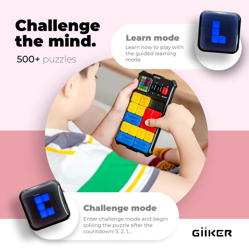 GiiKER Super Slide Puzzle Games, Original 500+ Challenges Brain Teaser Puzzle, Toys for Kids Teens, Travel Games Birthday Stocking Stuffers for Boys Girls, Activities for Road Trips - Image 5