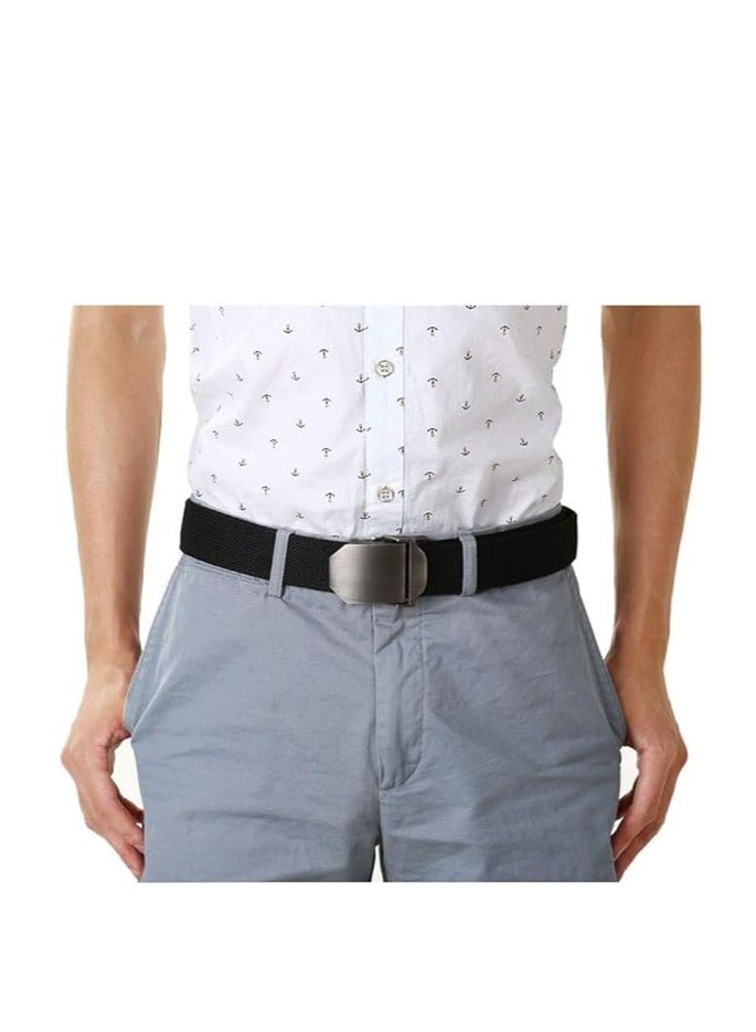 Tango Men's Canvas Webbing Belt - Military Style - Tactical Belt with Metal Buckle - Adjustable Strap to Make Comfortable Fit. (Plain Grey) - Image 4