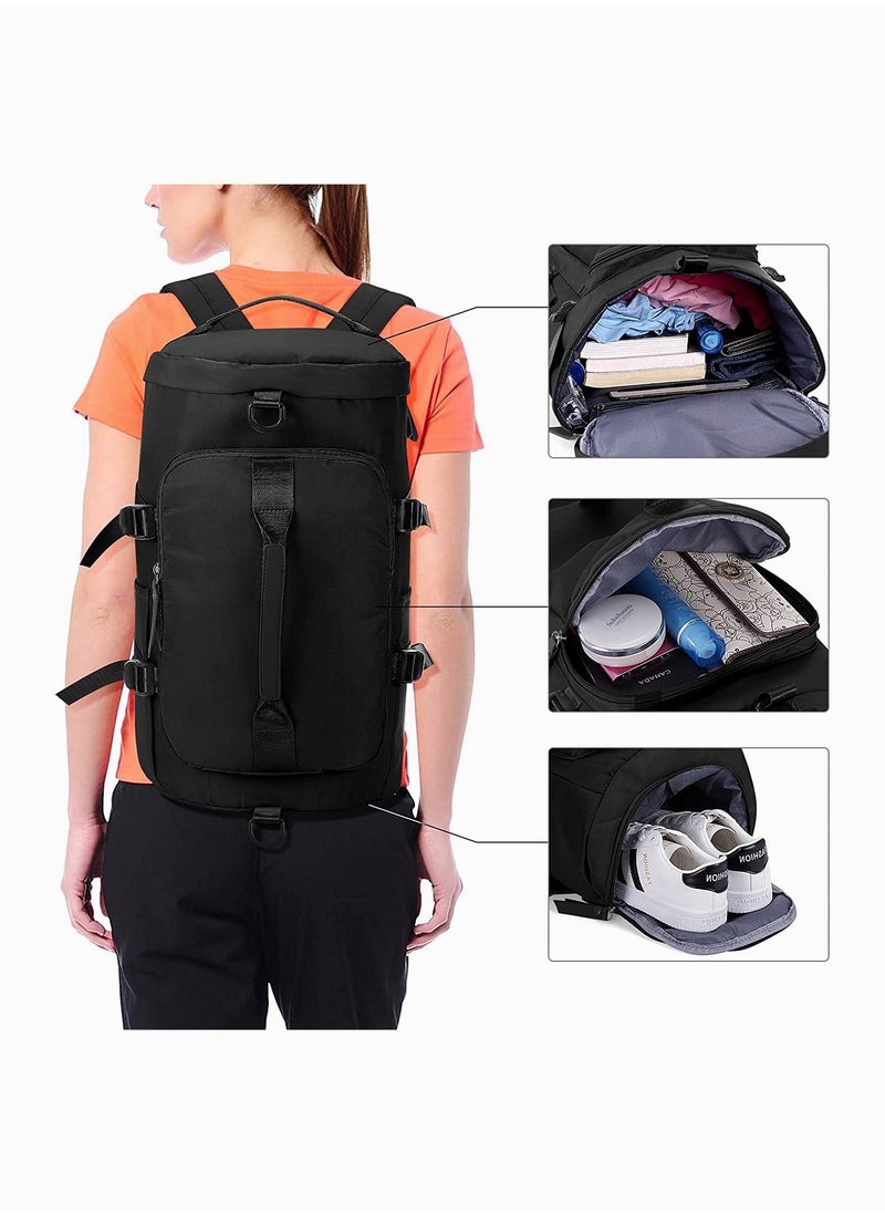 SYOSI - Sports Gym Bag, Lightweight Backpack, Large Travel Duffel Bags, Independent Shoe Compartment Dry and Wet Separation Sports Waterproof Rucksack for Fitness Weekend Camping - Image 1