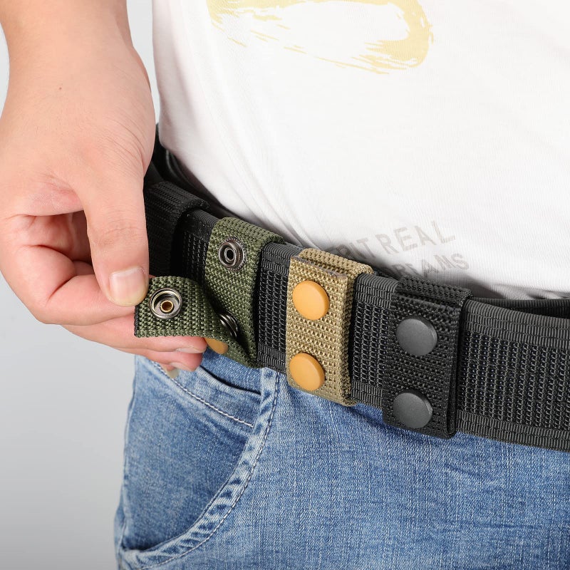 FRTKK Duty Belt Keeper with Double Snaps for 2Â¼" Wide Belt, Security Tactical Belt Police Military Equipment Accessories (Black-2Pack) - Image 4