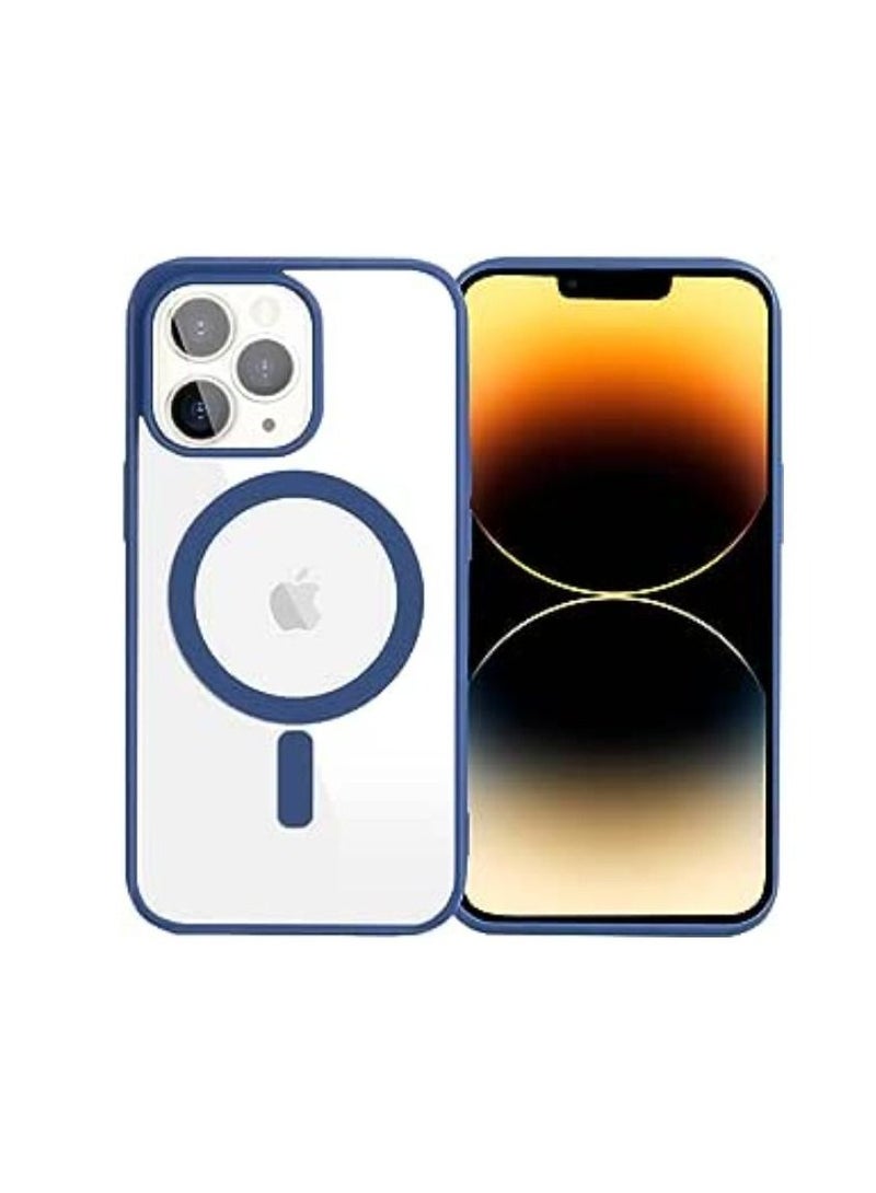 Magsafe Back Cover for iPhone 14 Blue  - Image 1