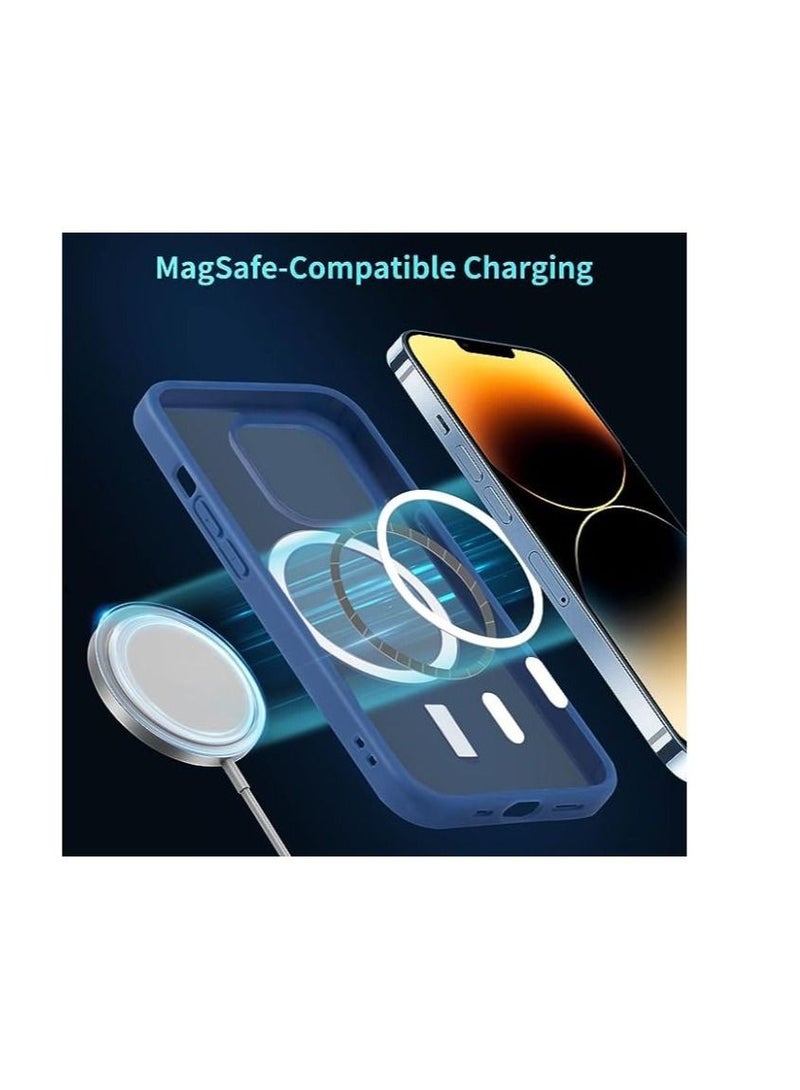 Magsafe Back Cover for iPhone 14 Blue  - Image 2